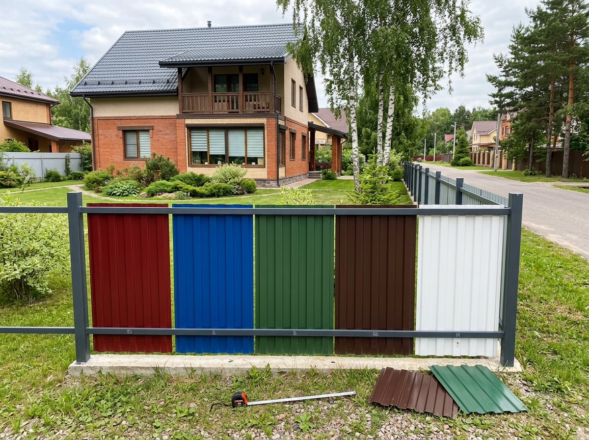 Какой цвет профнастила выбрать для забора в Лобне: практическое руководство