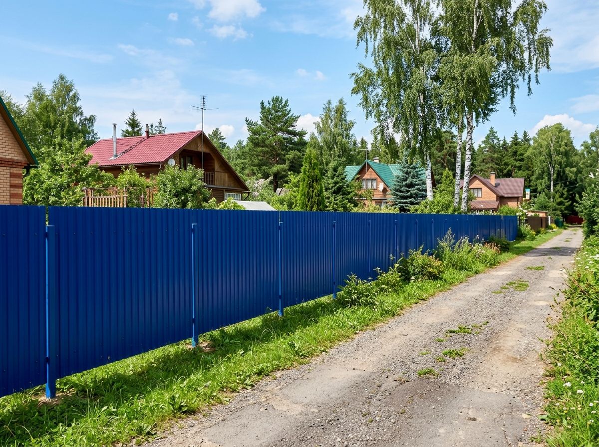 Забор из профнастила